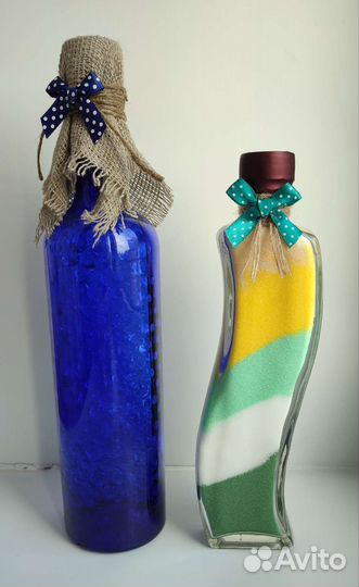 Бутылки для декора