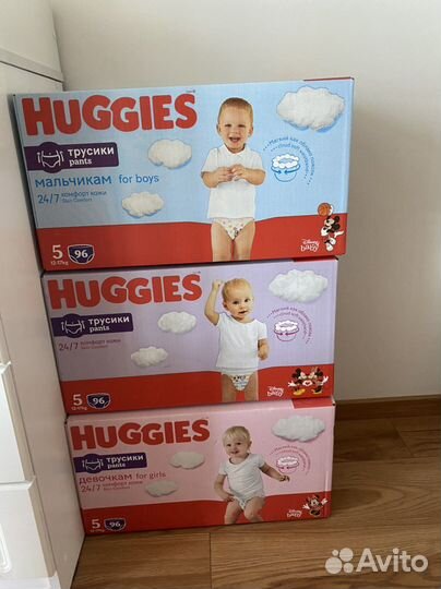 Huggies 5/Хаггис трусики 96шт для девочек, комфорт