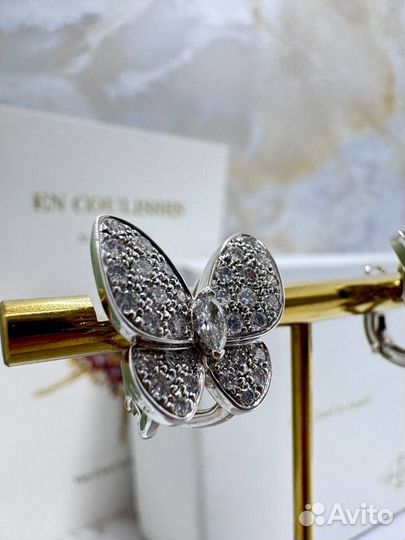 Серьги Van Cleef butterfly