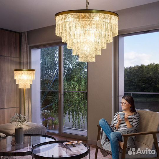 Люстра slide 14 ламп. slide-14