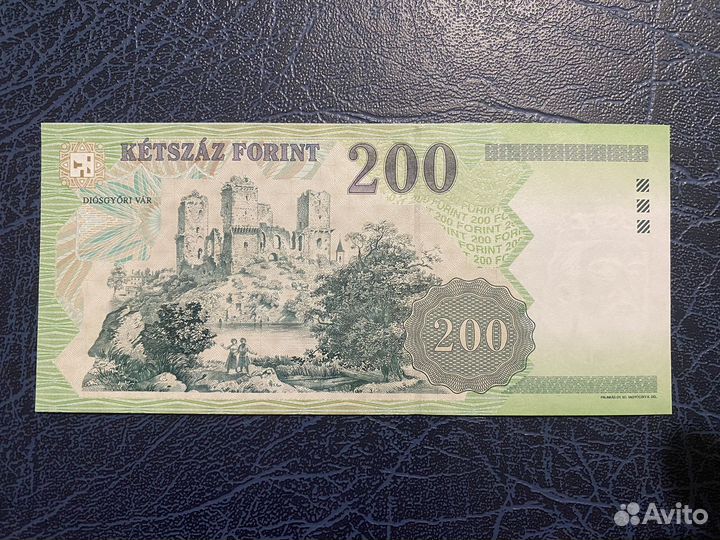 Банкнота Венгрии 200 форинтов 2006 года, UNC