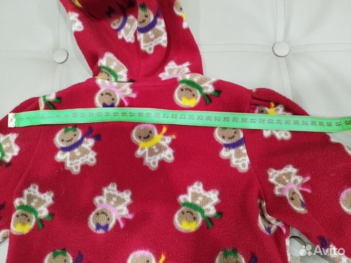 Флисовая кофта для девочки (98 104)на молнии