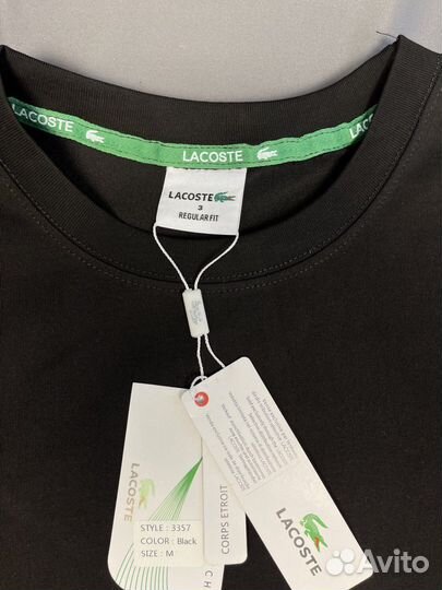 Мужская футболка Lacoste черная