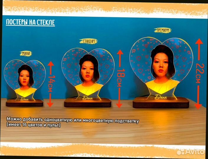 Постер рамка с фото (на стекле) art097