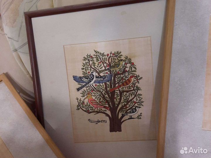 Папирус с рисунком из Египта