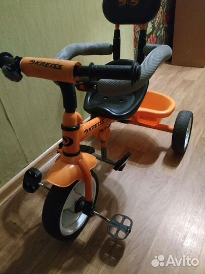 Детский велосипед с родительской ручкой