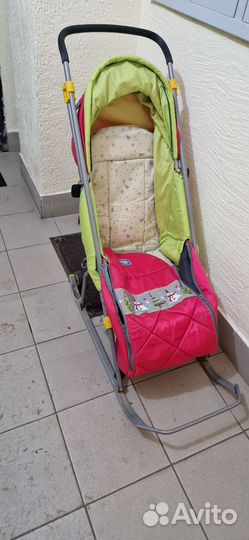 Детские санки коляска