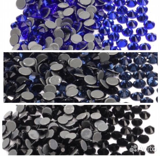 Хрустальные цветные стразы горячей фиксации