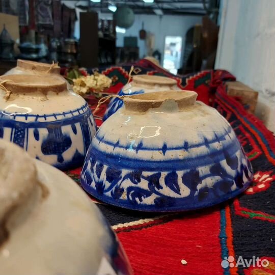 Антикварные керамические тарелки Персия XIX век