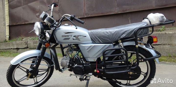 Мопед swift silver, серебристый цвет