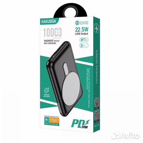 Power Bank MS kakusiga KSC-709 10KmAh 15W Black