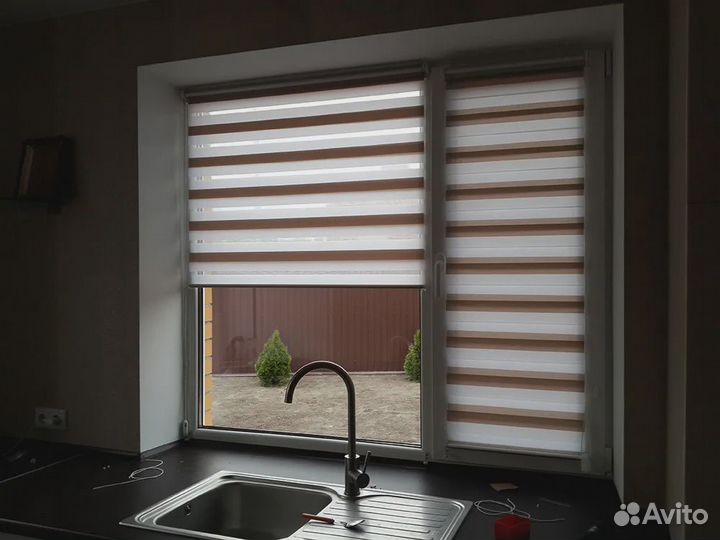 Рулонные шторы день-ночь