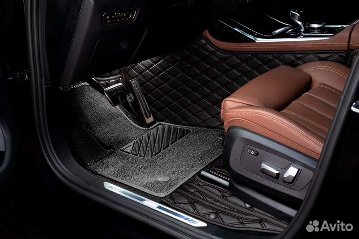 3D Коврики Mercedes S E Класс из Экокожи