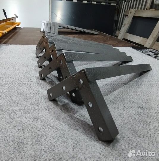 Кронштейны бельевые 15*15*50 серый без веревки