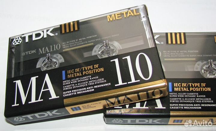 Аудиокассеты TDK MA110 Type IV Metal Japan
