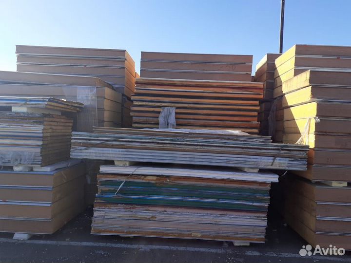 Сэндвич панели бу 30000 м2 в наличии
