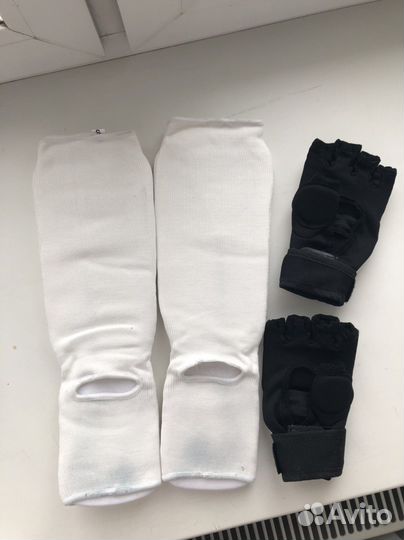 Защита карате перчатки и голеностопы S