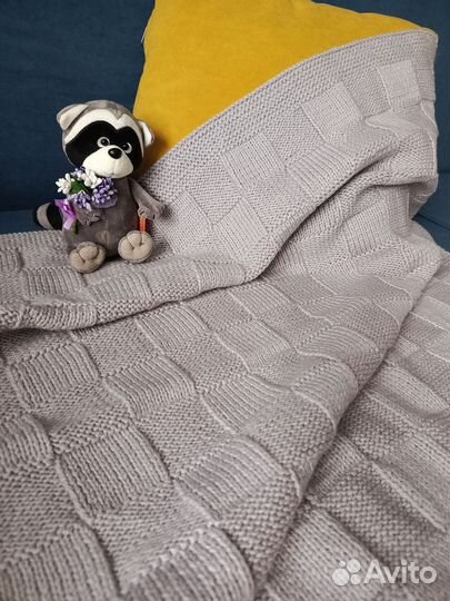 Уютный детский плед-одеяло ручной работы