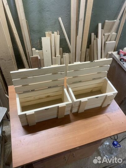 Ящик деревянный с крышкой