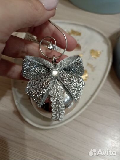 Новогодние шарики, ручная работа