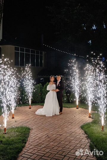 Холодные фонтаны на свадьбу