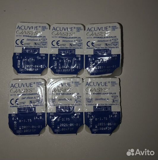 Acuvue oasys -1,75 (8,4) двухнедельные