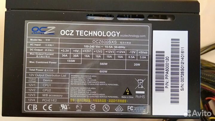 Блок питания OCZ StealthXStream 600W