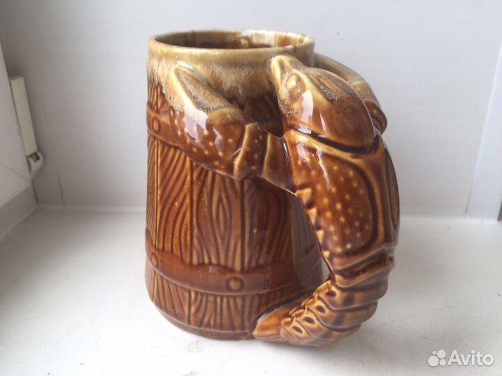 Подарочная пивная кружка с раком