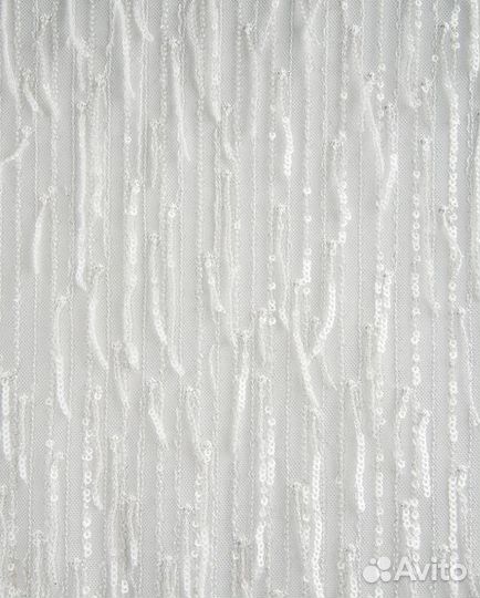 Ткань вышивка на сетке пайетки