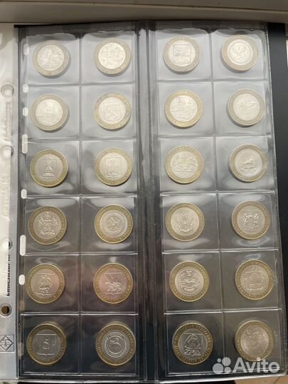 10 рублей биметаллические монеты с 2000-2023