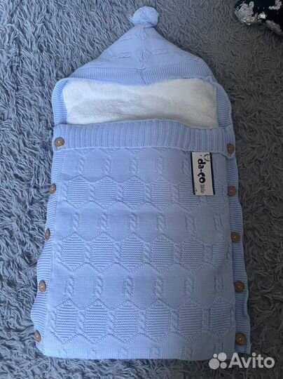 Конверт для малыша новый голубой, розовый