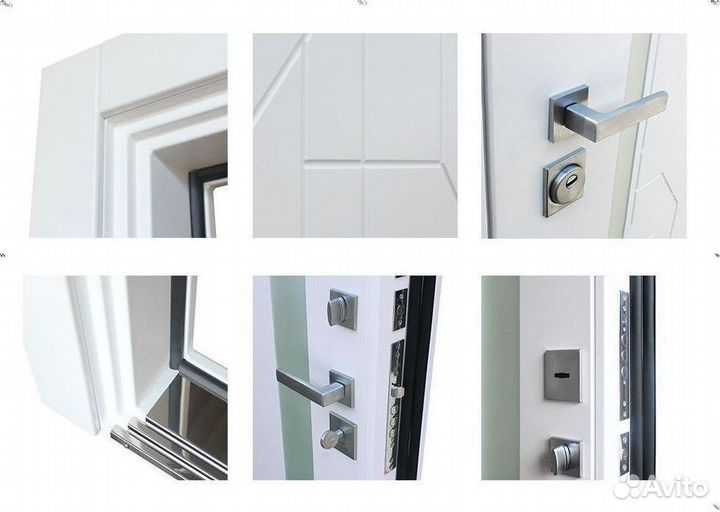 Дверь входная Белая шумо-изоляционная