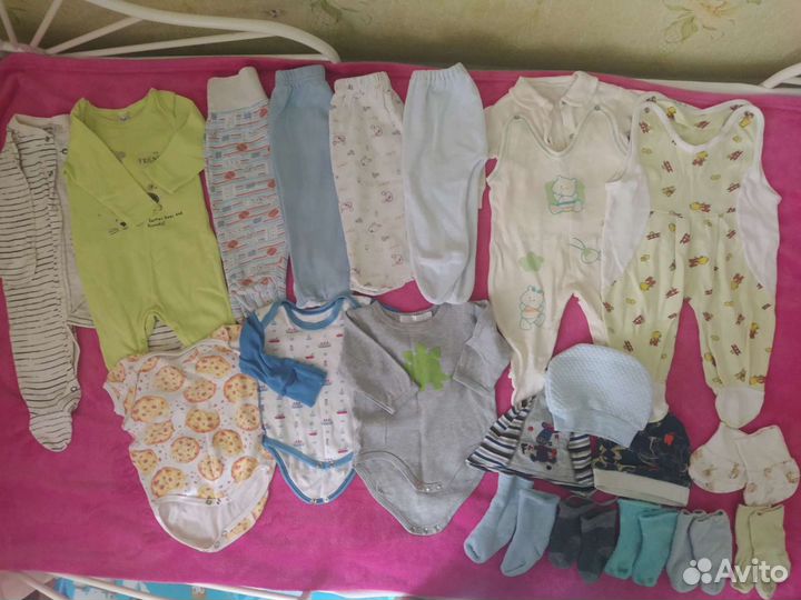 Вещи на мальчика пакетом р.62-68