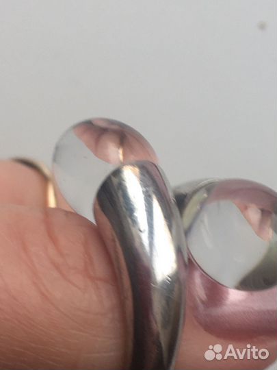 Кольцо Baccarat с хрусталем, серебро 925