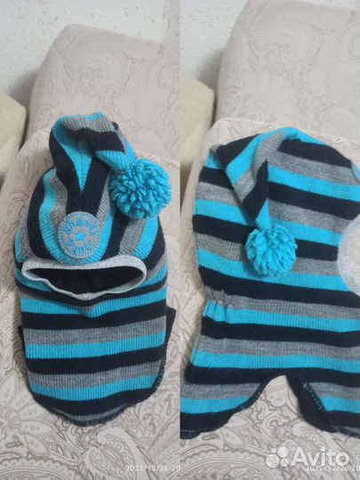 Шапка шлем для мальчика 48 50