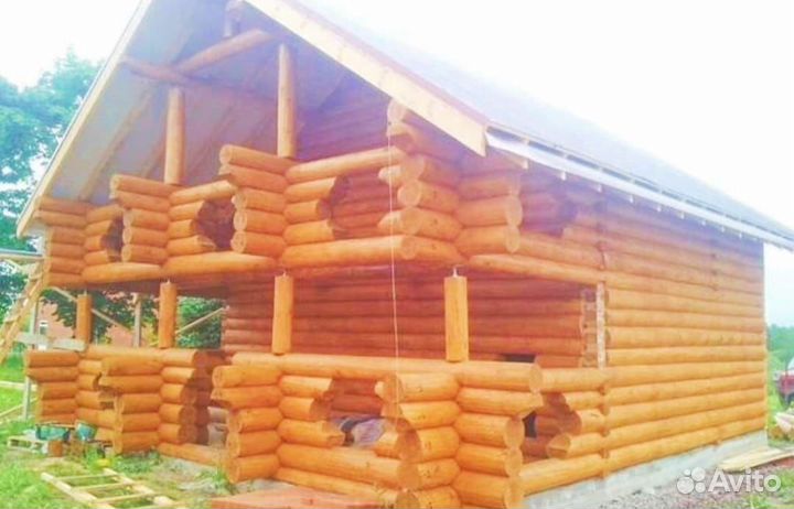 Сруб дома 6х6(+3 в чашу), 1,5эт., с Доставкой