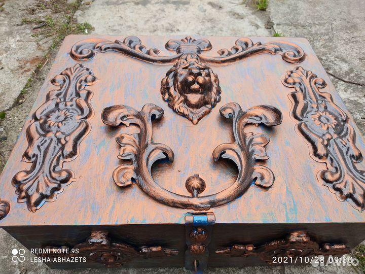 Сейф. Ящик кованый. 30 кг. Ручная работа