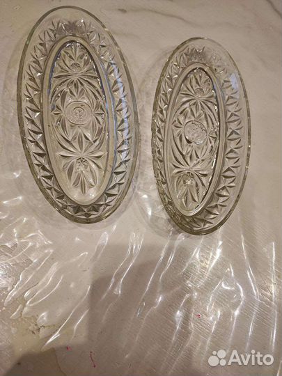 Селедочница стекло (цена за две)