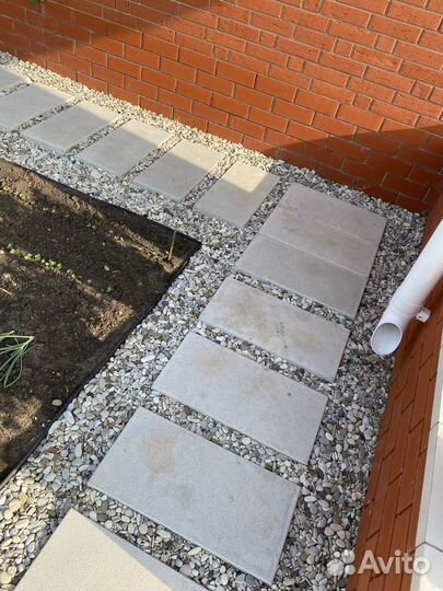 Пошаговые дорожки, тротуарная плитка