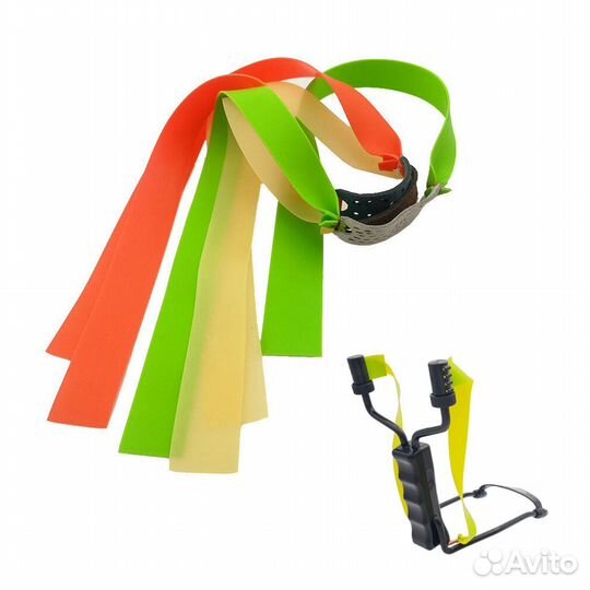 Жгут (резинка) для рогатки плоская (микс) (зелёный