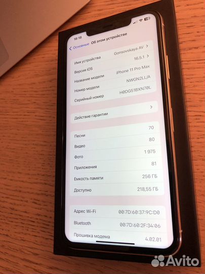 Apple iPhone 11 pro max 256gb