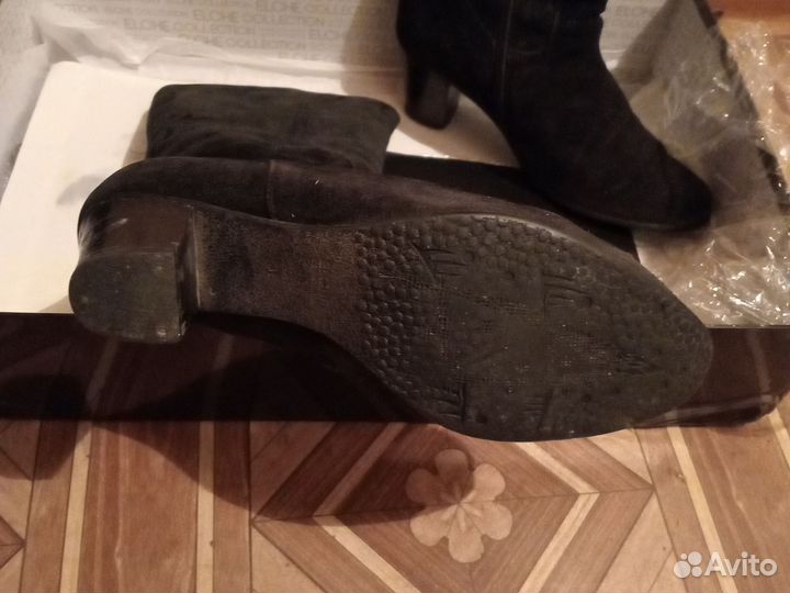 Сапоги зимние натуральная замша