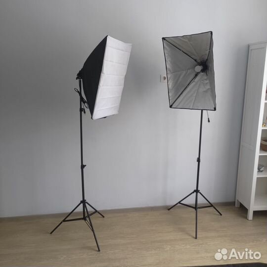 Софтбокс постоянный свет на 1 лампу + штатив 2 м