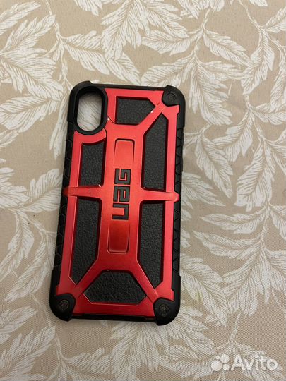 Чехол UAG на iPhone Xs красный