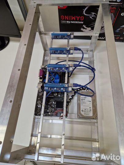 Asrock h81 pro btc + память + проц + охлад