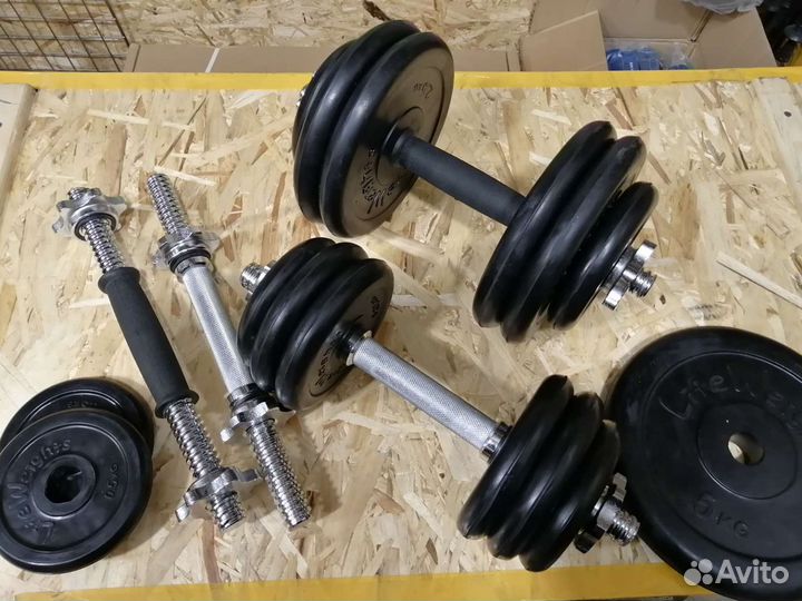 Гантели / штанги разборные обрезиненные