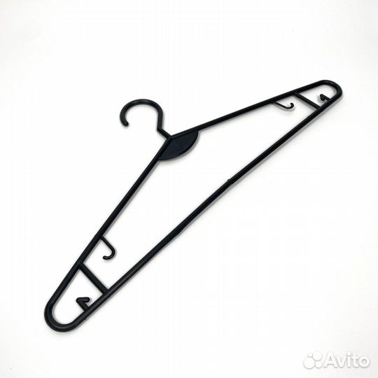 Вешалка для трикотажа черная пластик 410мм