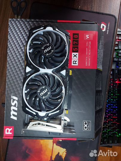 Видеокарта rx570 8gb