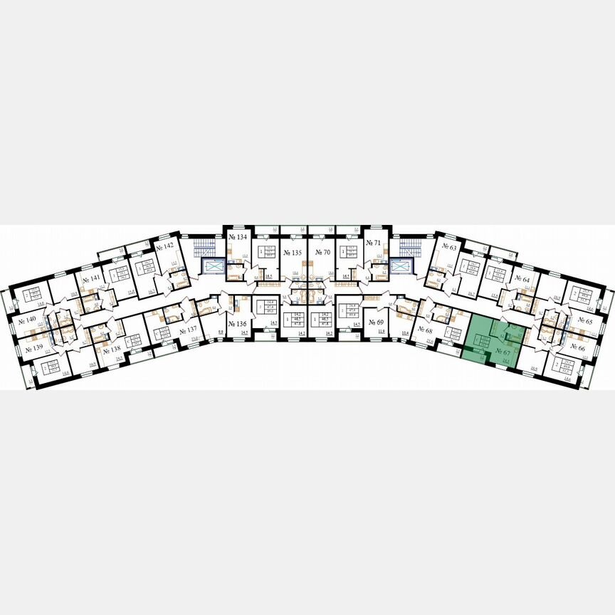 Квартира-студия, 34,5 м², 8/8 эт.