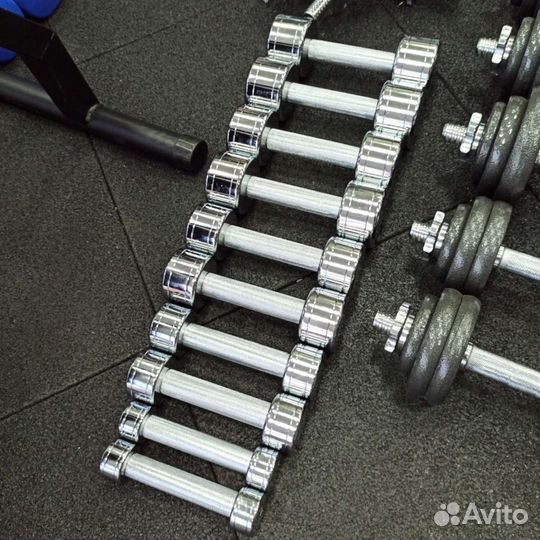 Гантеля хромированная 1 2 3 4 5 кг